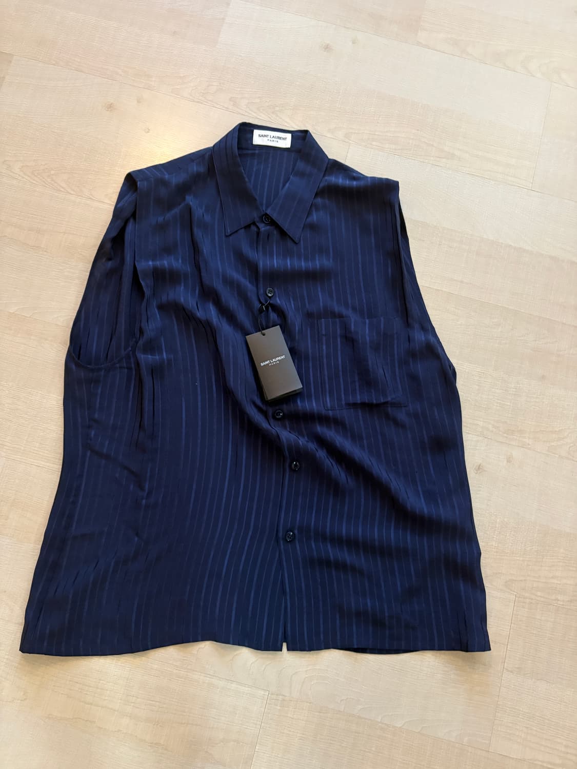 생로랑 실크 셔츠 39 사이즈 새상품 상품이미지2