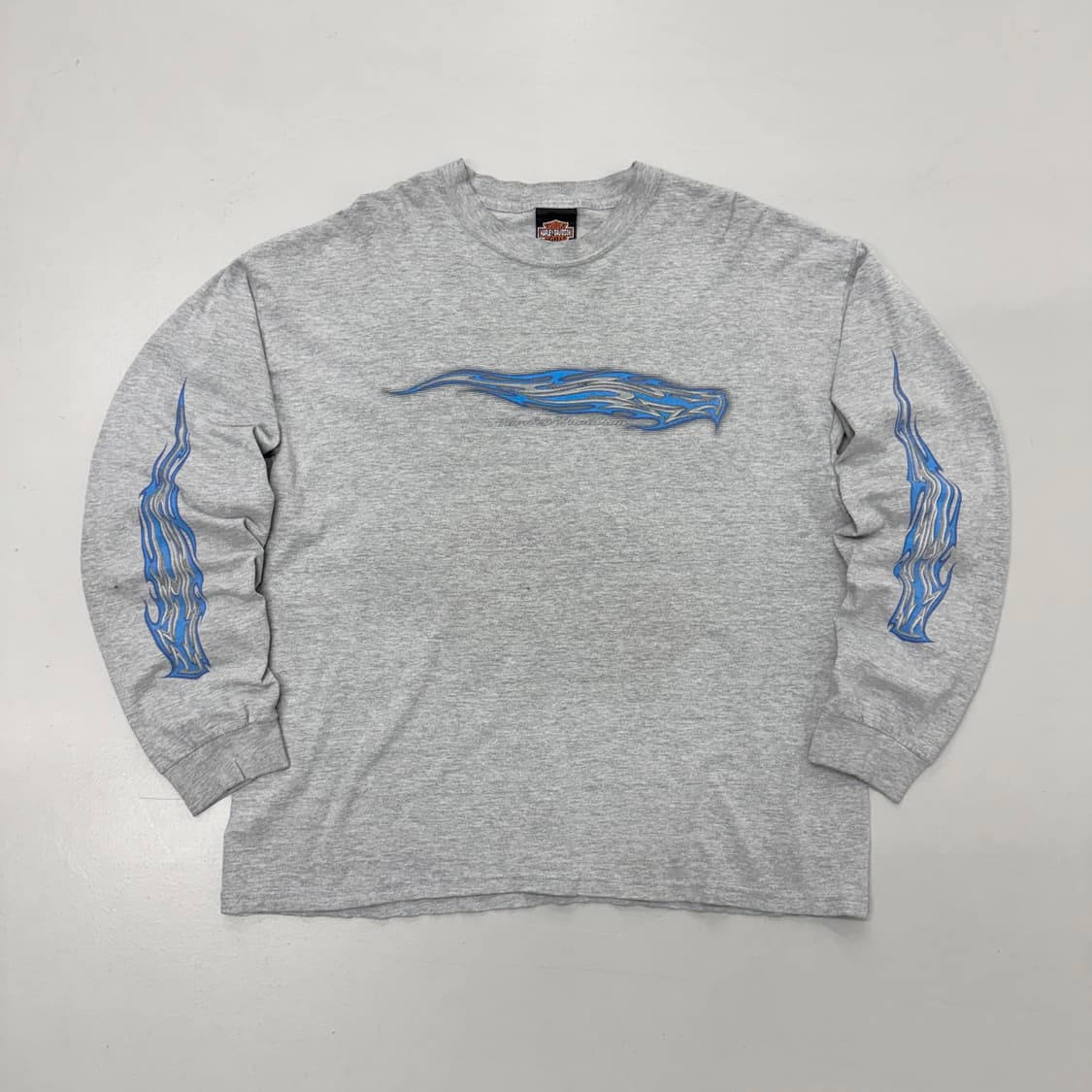 할리데이비슨 00s 피그먼트 플레임 불꽃 롱슬리브 상품이미지3