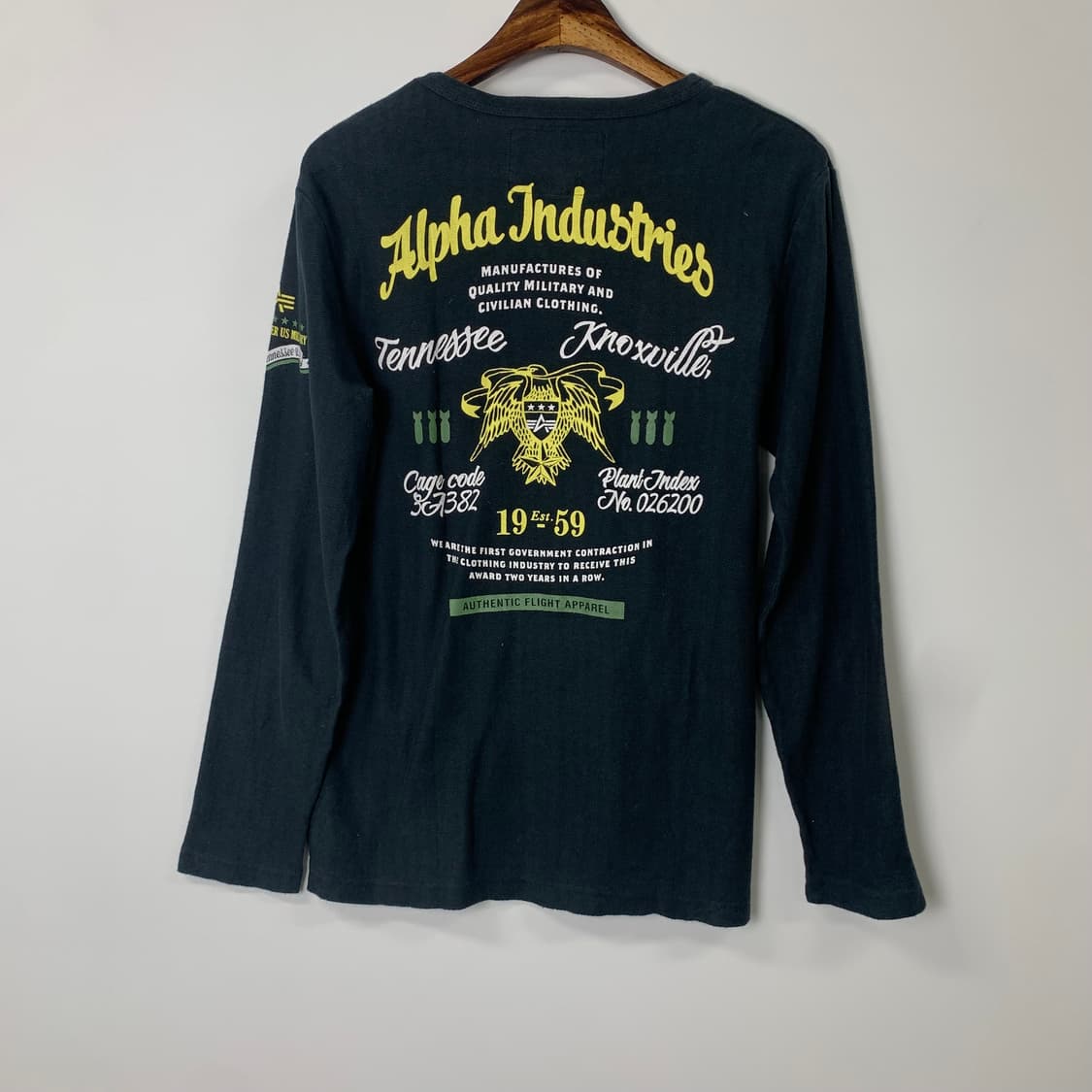 알파인더스트리 빅로고 와플 슬리브 니트 상품이미지4