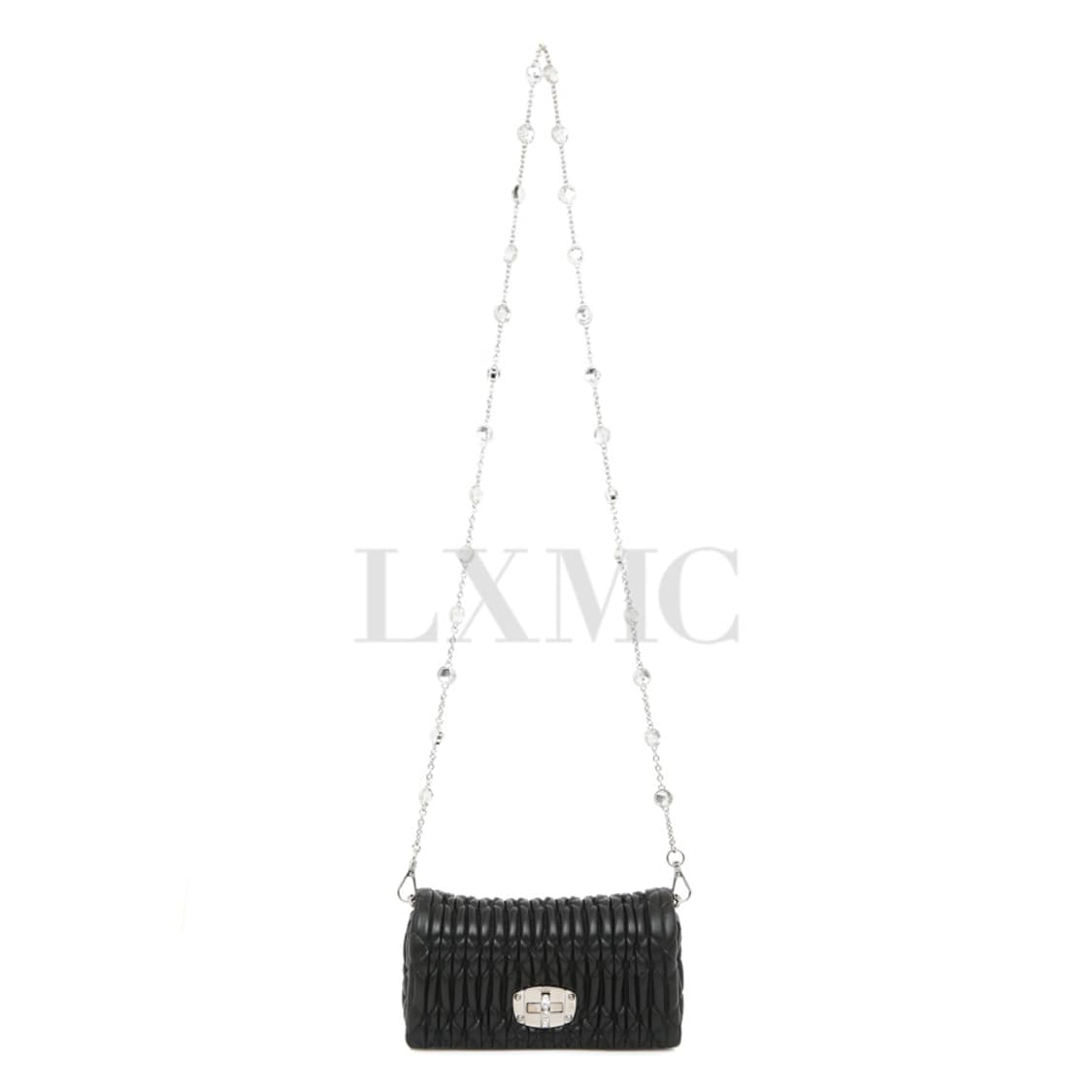 미우미우 나파 크리스탈 체인 크로스백 블랙 미니백 5BP079 상품이미지5