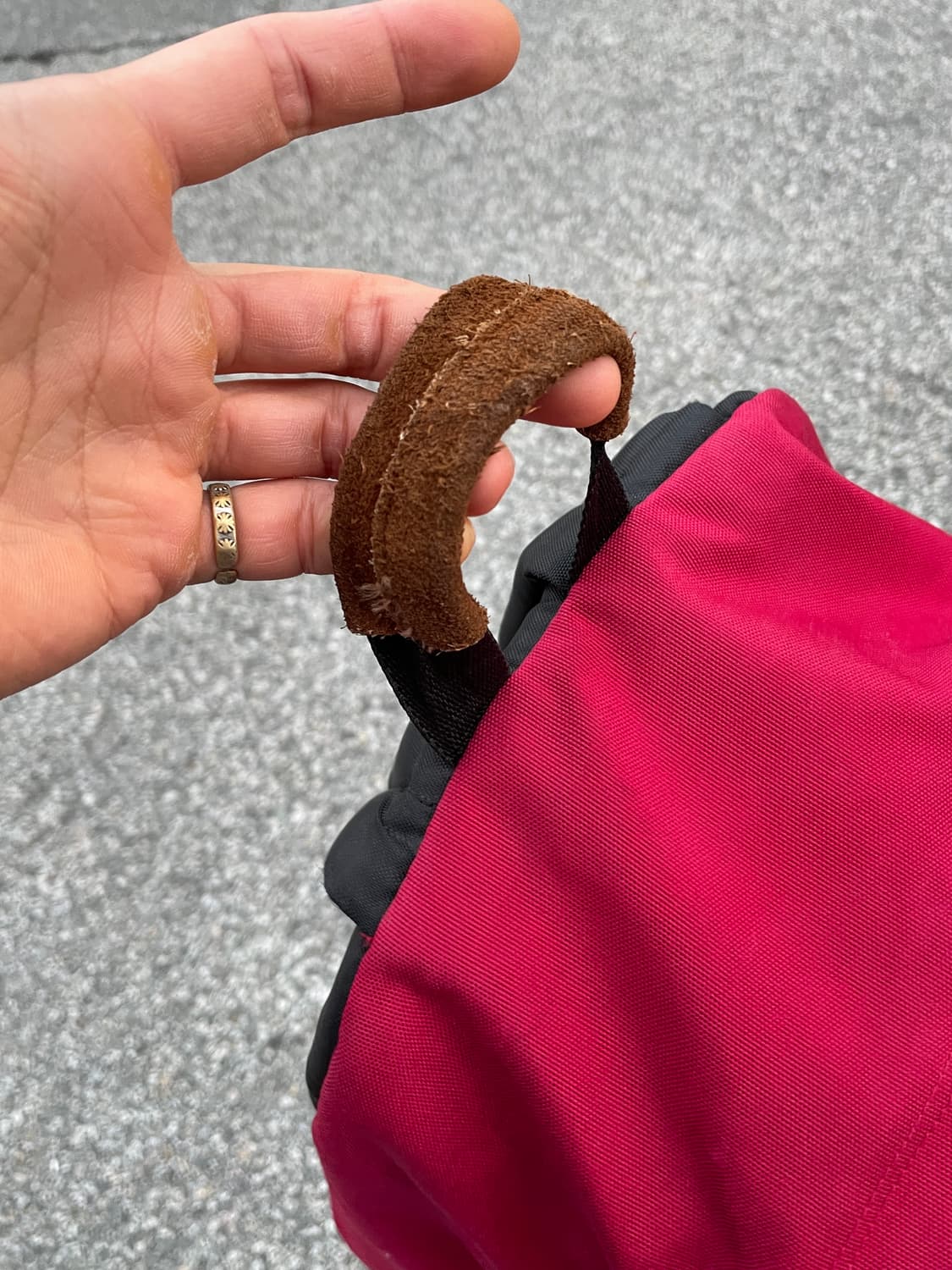 90s-00s Eastpak Leater Bottom Backpack 상품이미지4