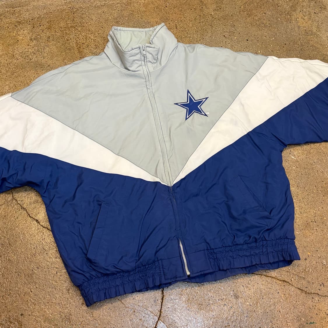 90s Made in Korea 생산 미국 빈티지 NFL 달라스 패딩점퍼 상품이미지5