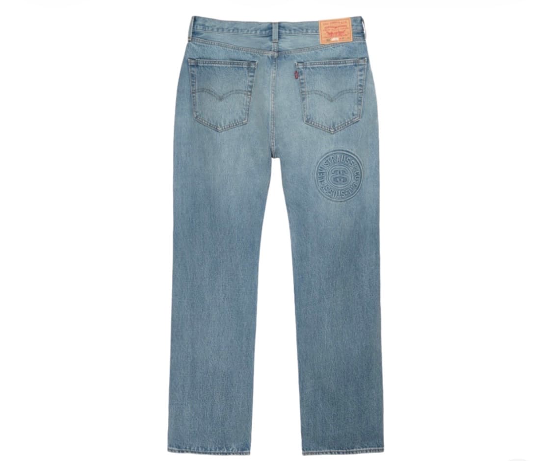 [28] 스투시 x 리바이스 엠보스드 501 진 인디고 상품이미지2