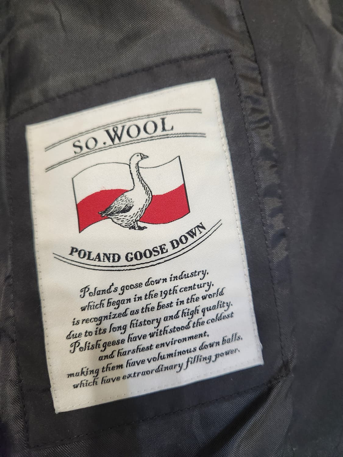 쏘울. 폴란드구스다운경량패딩자켓 누빔 상품이미지4