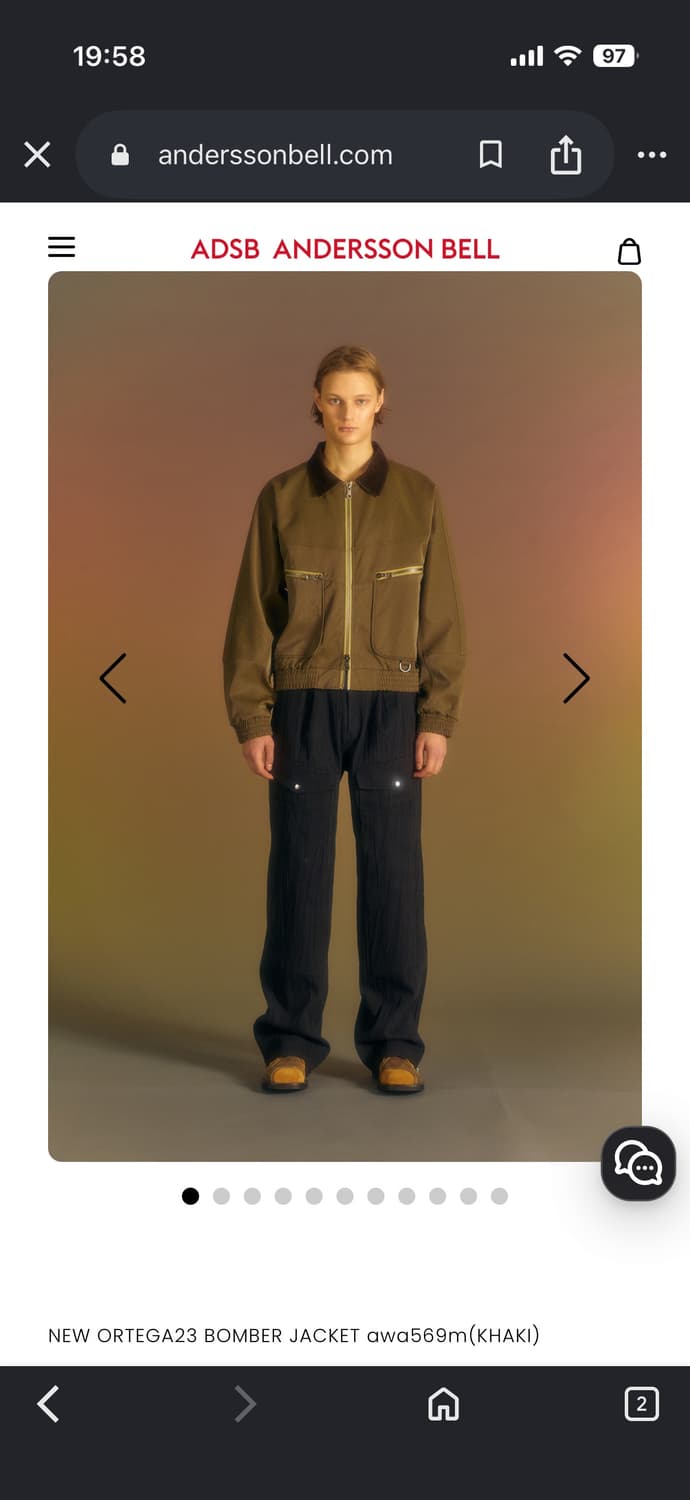앤더슨벨 오르테가23 자켓(Khaki) 상품이미지1