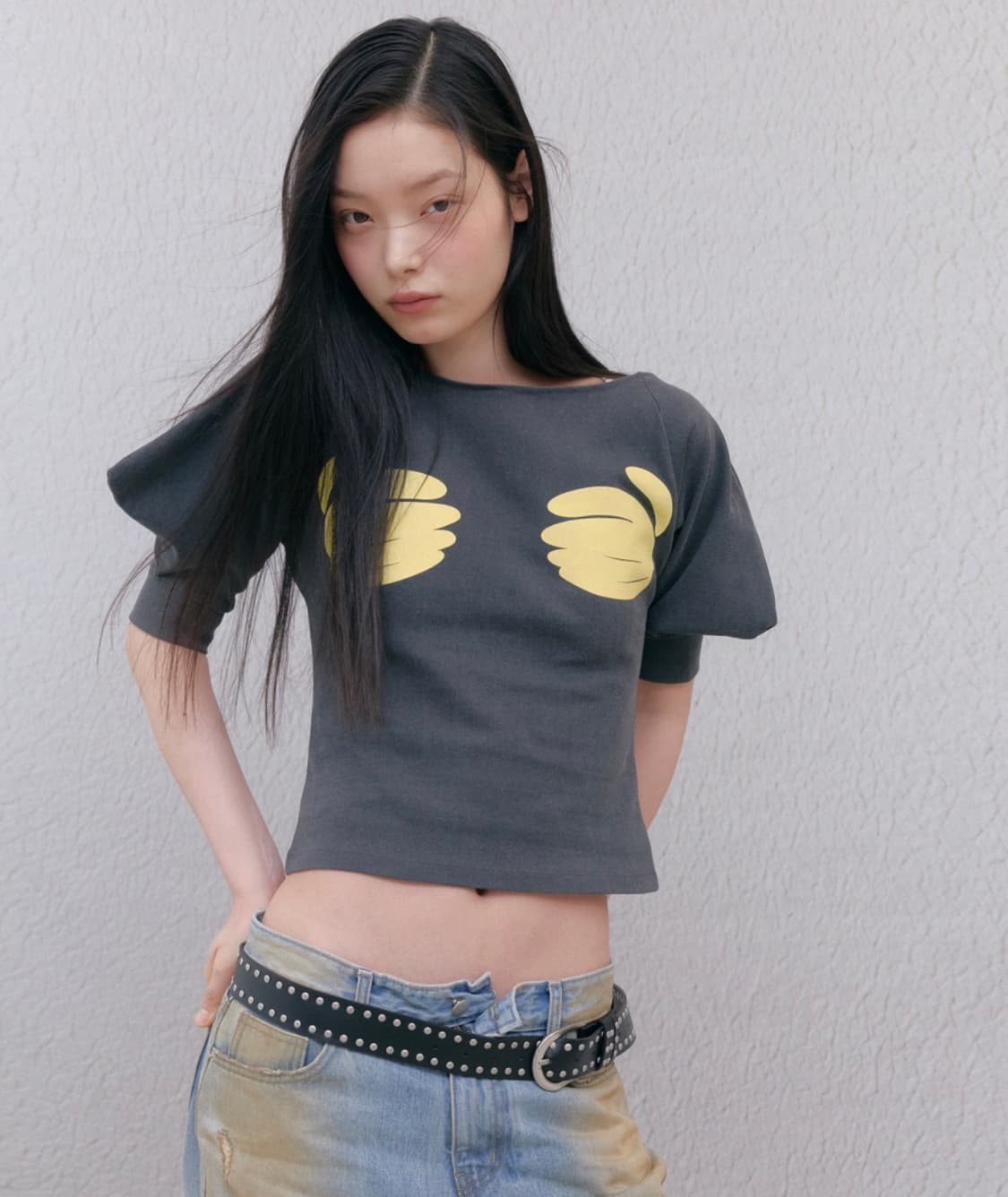 틴시 바나나 핸드 그래픽 티 상품이미지4