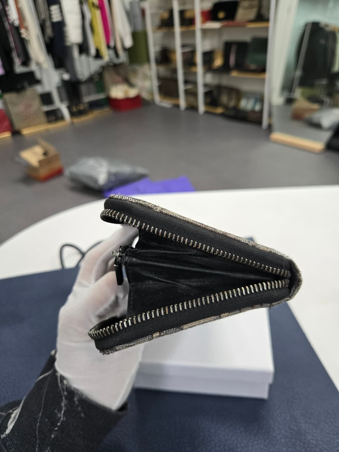 [50%세일] 디올 오블리크 지퍼 장지갑 상품이미지4