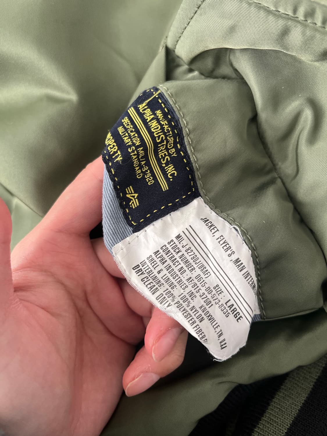 L) 알파인더스트리 리버시블 MA-1 자켓 상품이미지5