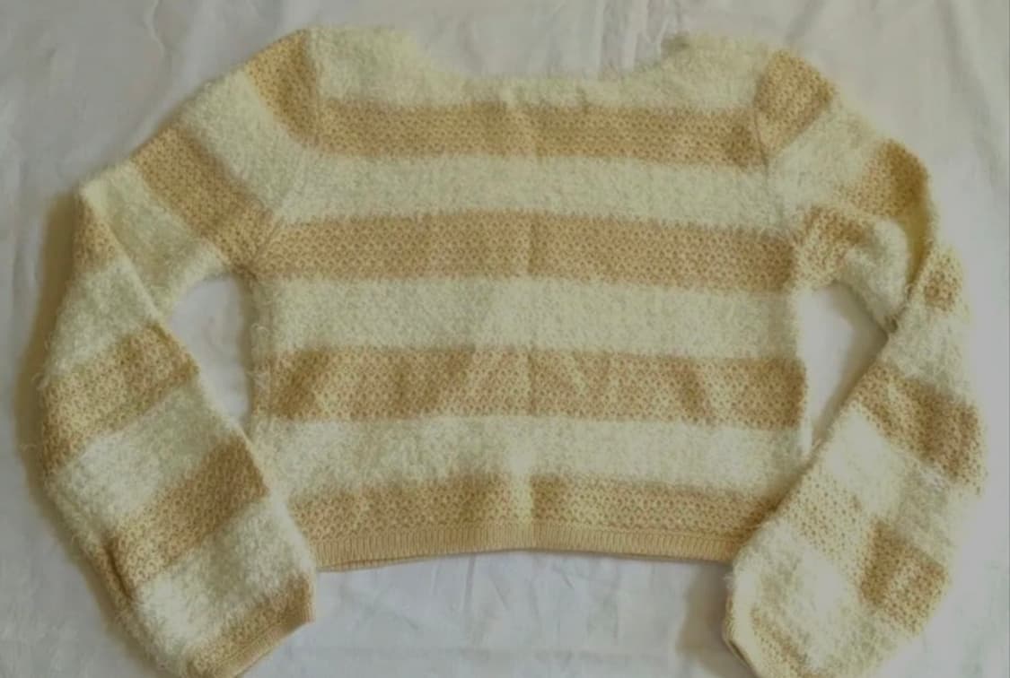 세실맥비 라떼갸루 모리걸 스트라이프 브라운 니트 상품이미지2