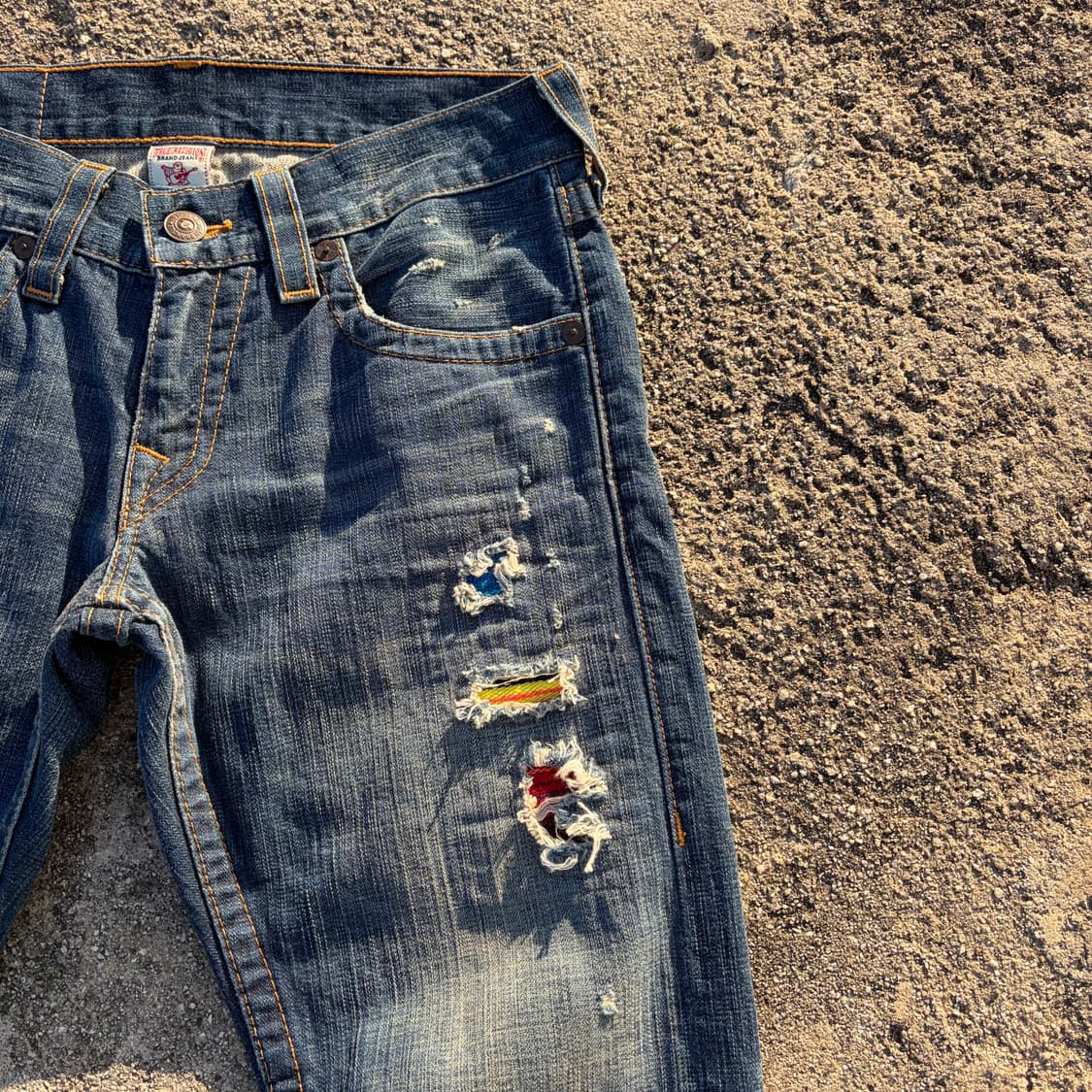 트루릴리전 플랩 포켓 스티치 데님팬츠 32 상품이미지4