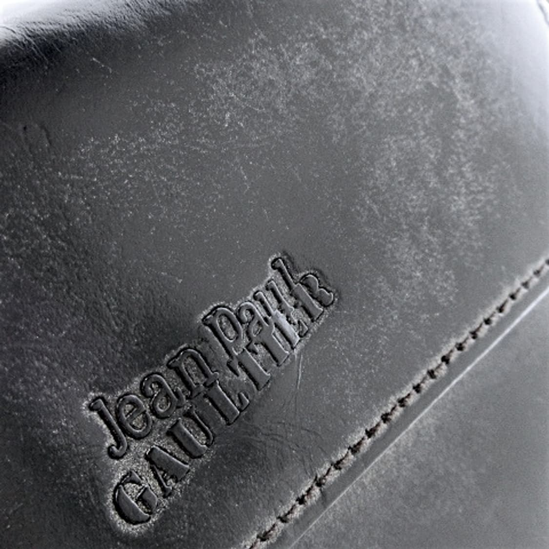 장폴고티에 레더 지갑 블랙 y2k 상품이미지3