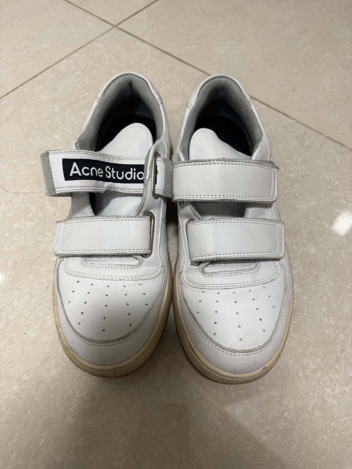 아크네 스튜디오 벨크로 스니커즈 화이트 41 상품이미지1
