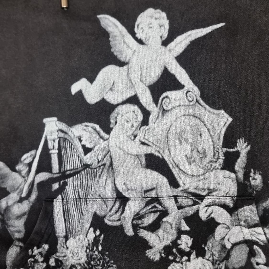 OFF-WHITE 앙상블 아플리케 후드티 블랙(프리) 상품이미지2