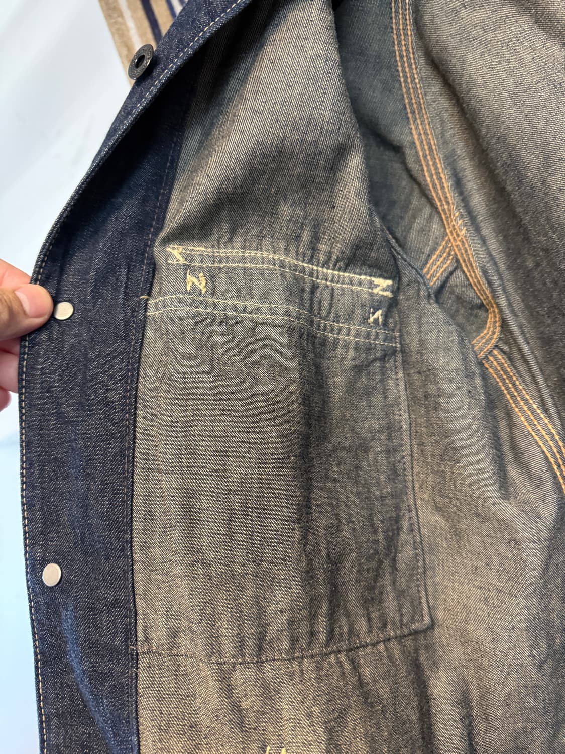 UES RAILWAY 유니언메이드 데님 커버올 자켓 1 상품이미지6