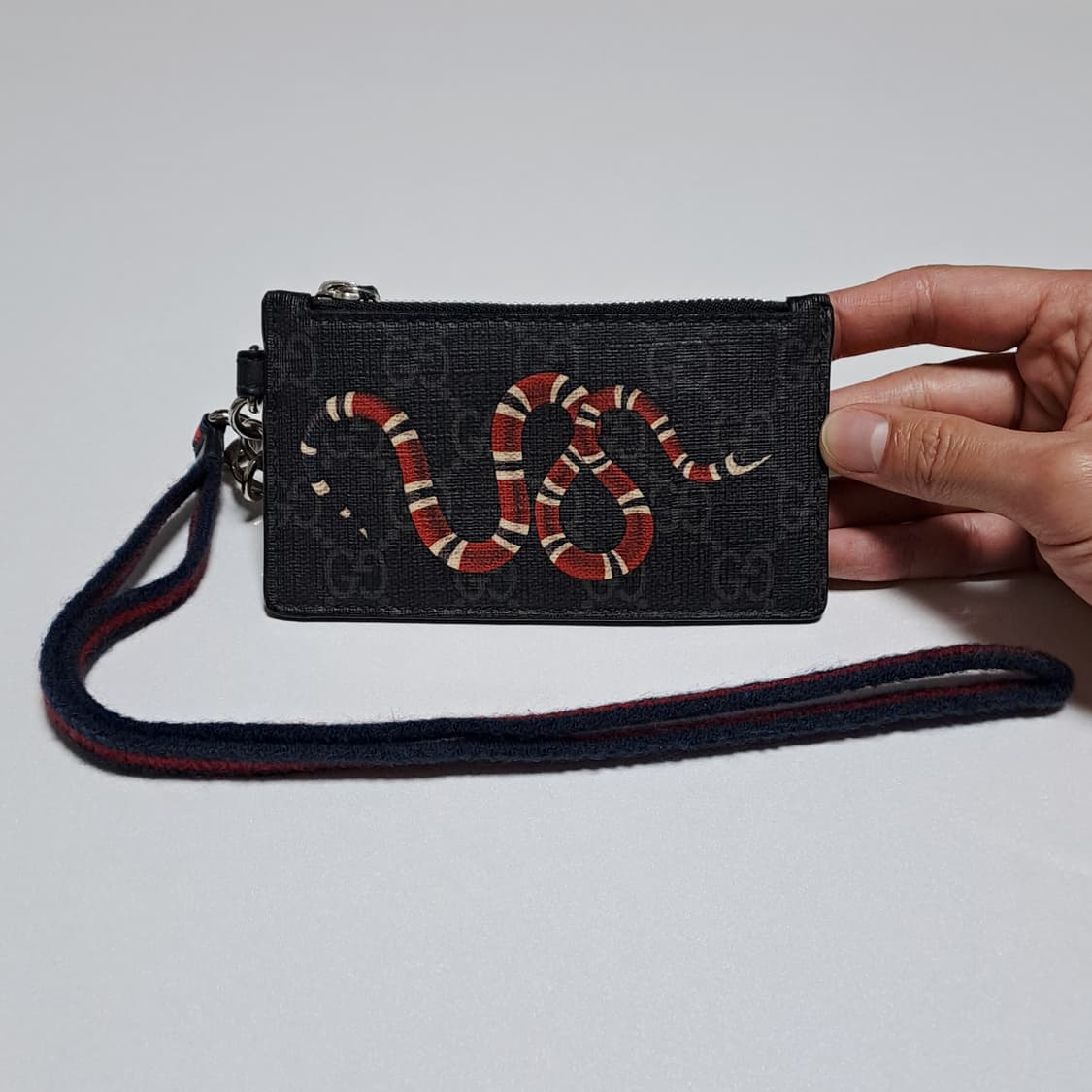 [100%/정품] 구찌 슈프림 모노그램 킹스네이크 카드지갑, 구찌지갑 상품이미지1