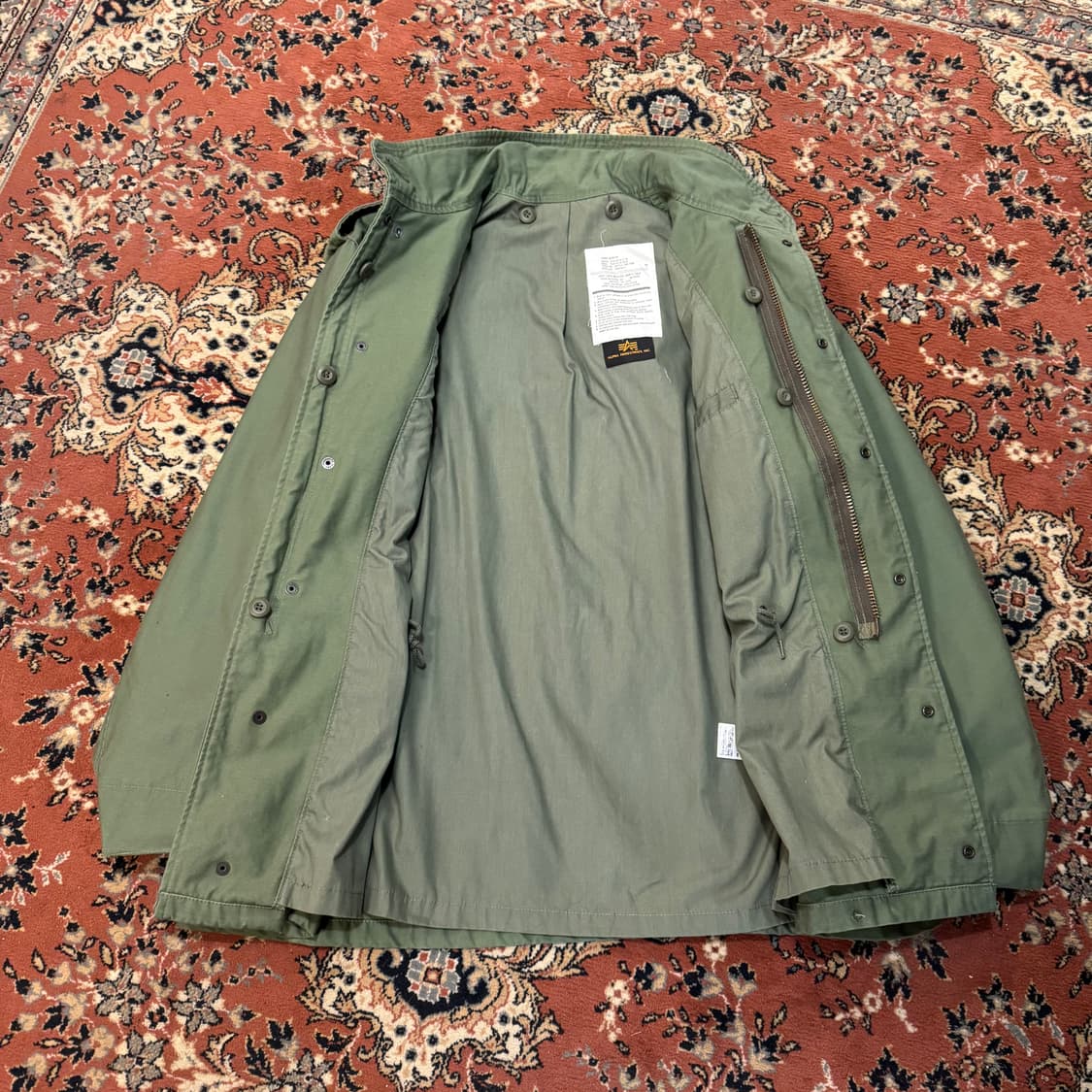 알파인더스트리 재팬 M65 필드자켓 카키 (XL) 상품이미지8