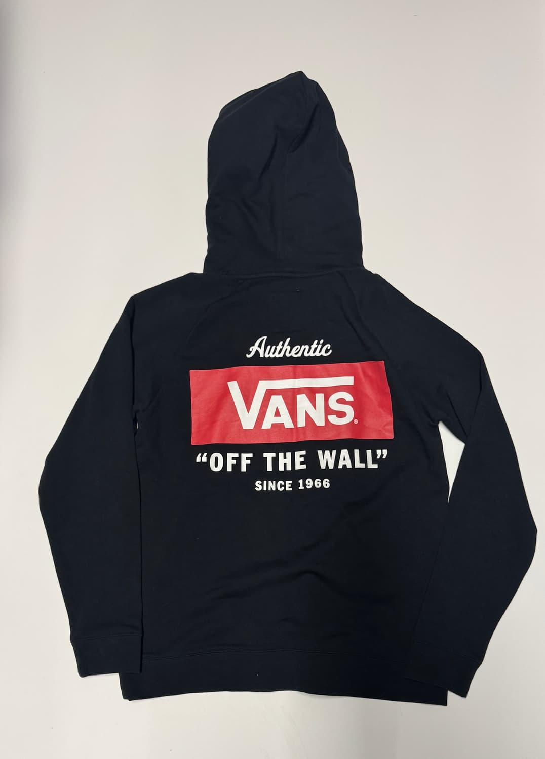 반스 Vans 뒷 박스 로고 스트릿 후드티 M ~ L 블랙 상품이미지1