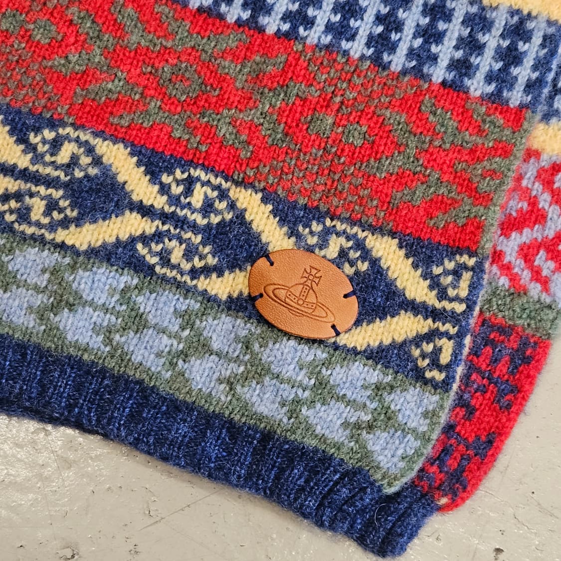 빈티지 비비안웨스트우드 울 머플러 목도리  상품이미지6