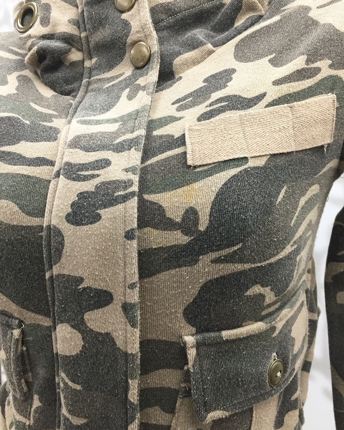 Y2K camo grunge zip-up hoodie 상품이미지8