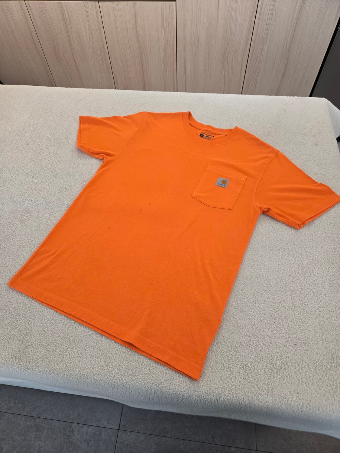 칼하트 포켓 반팔티 오렌지 S 상품이미지1