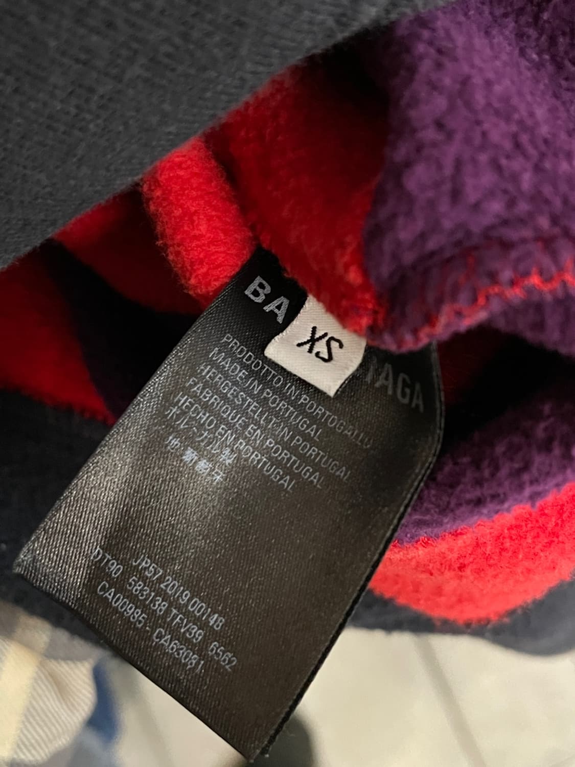 발렌시아가 BB 로고 반집업 맨투맨 상품이미지9