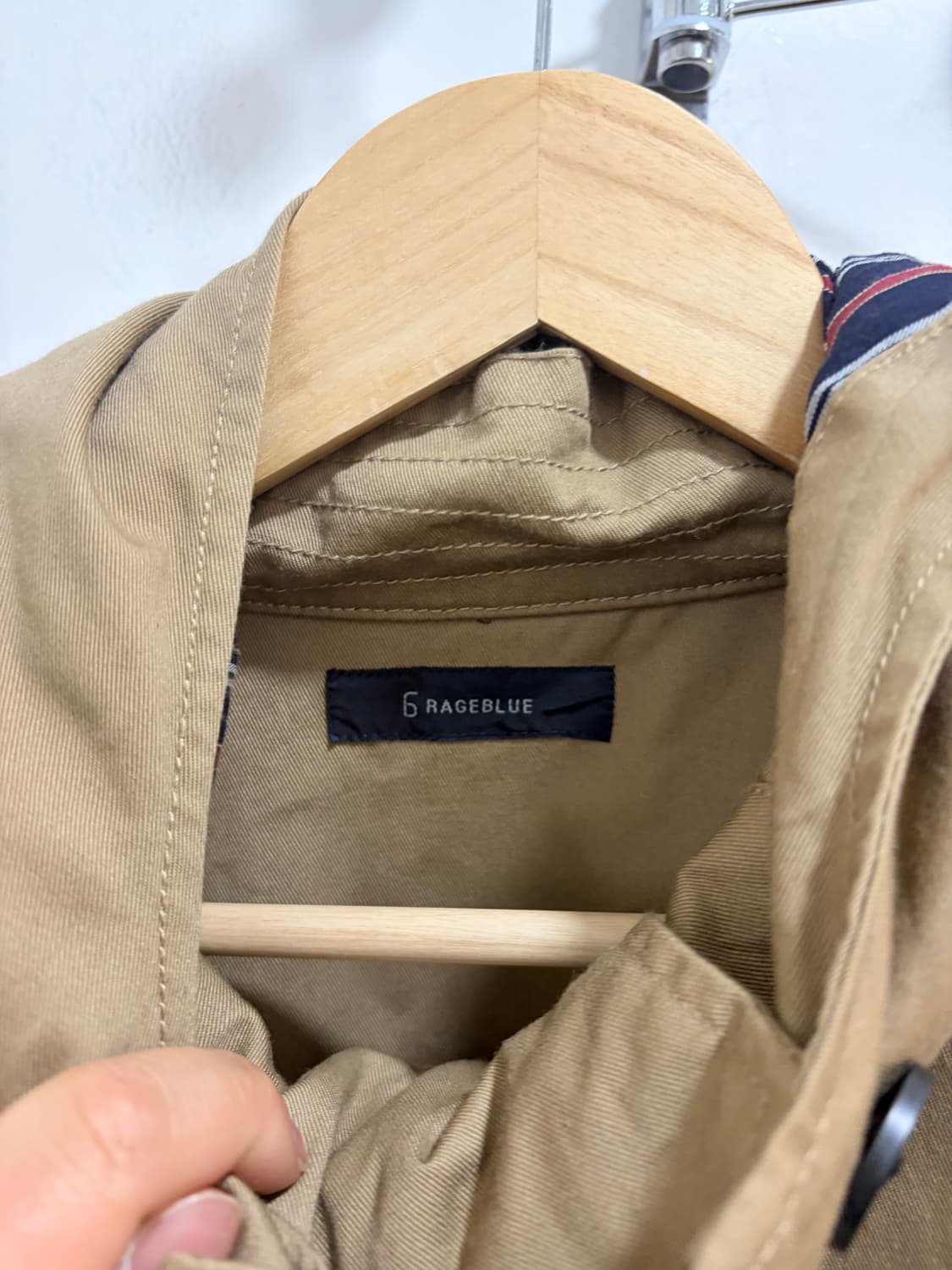 6rageblue 후드 더블 자켓 상품이미지7