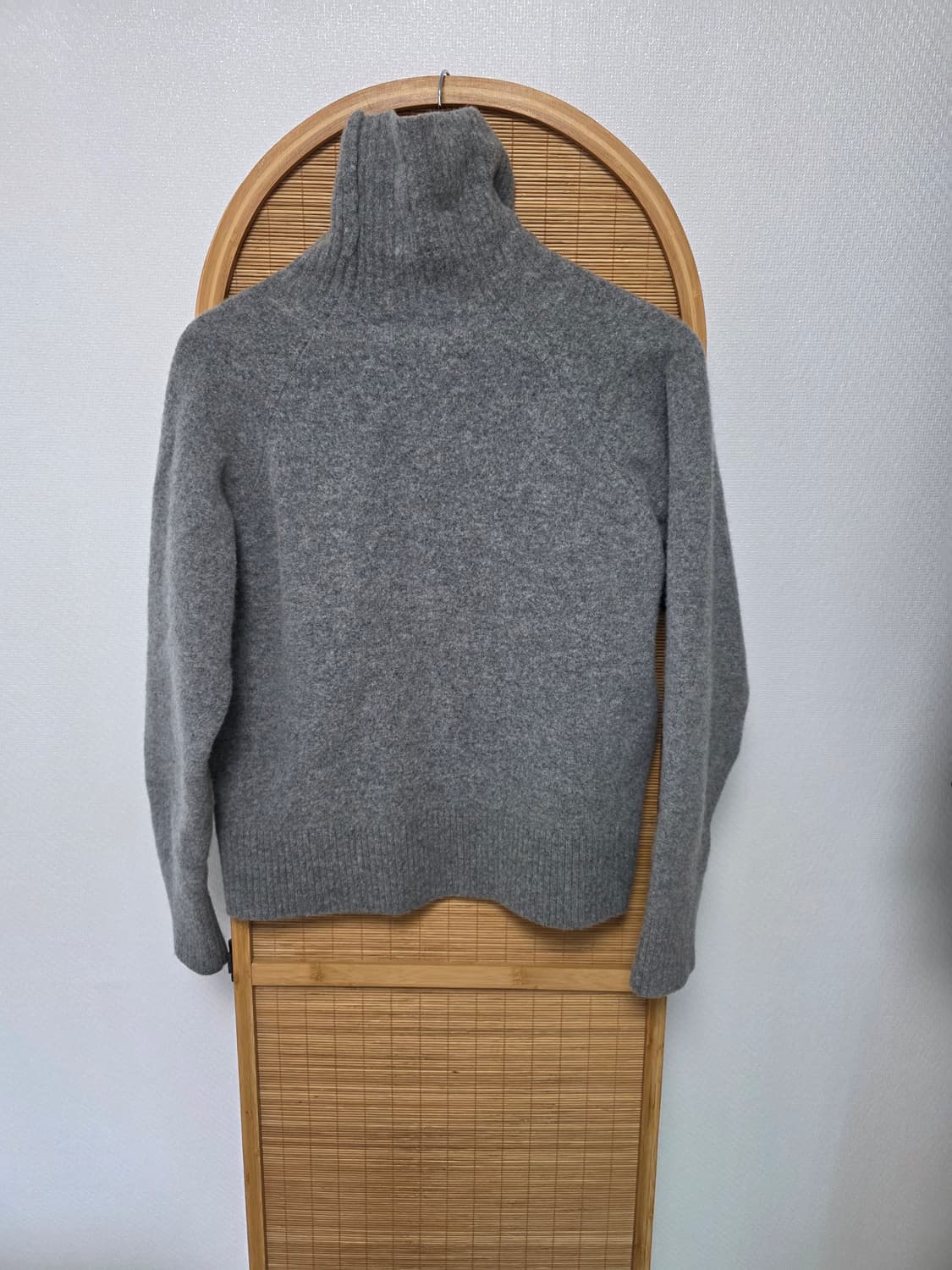 [DUNST] 울100 멜란지 그레이 터틀넥 니트 L 상품이미지2