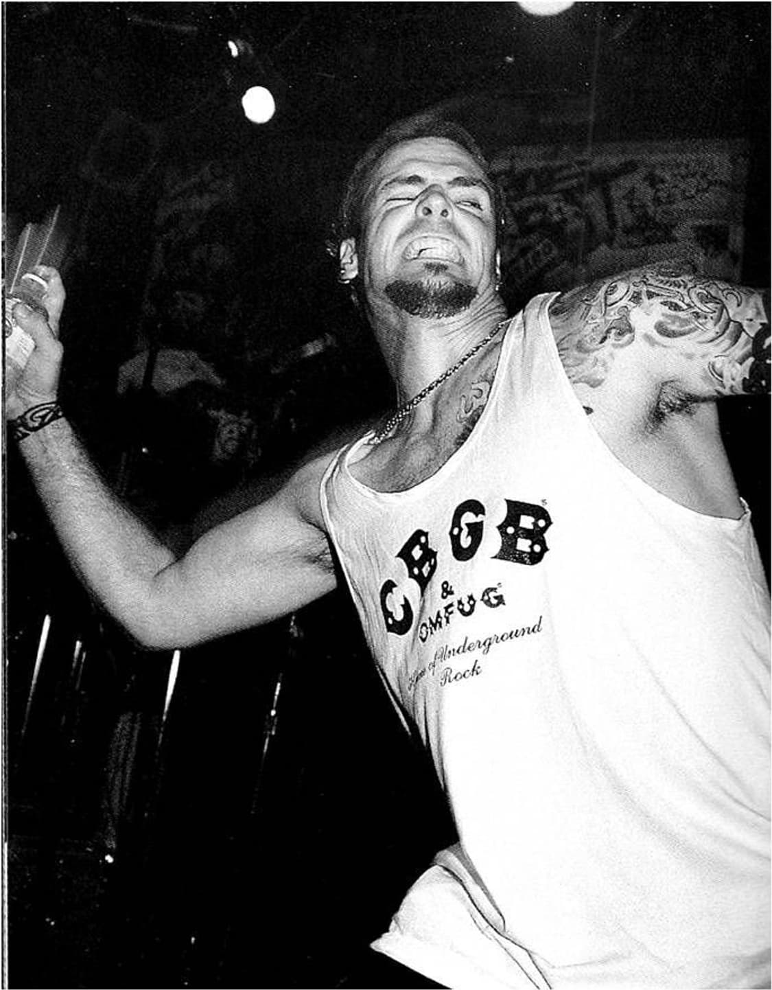 90s CBGB & OMFUG Distressed Hoodie 상품이미지3