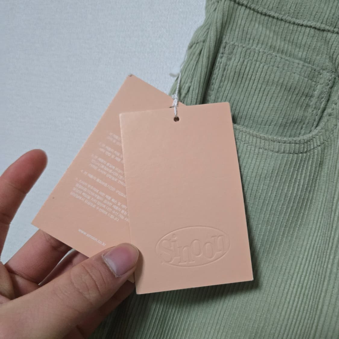 시눈 코듀로이 라임 팬츠 (새상품) / 여성 팬츠 / 여성 바지 상품이미지5