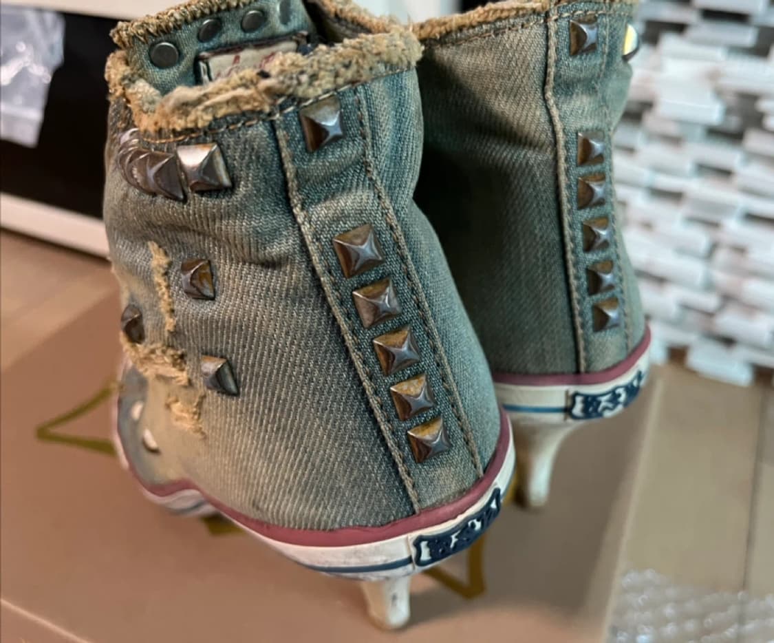 Ash 웨지힐 스니커즈 스터드 데님 상품이미지4