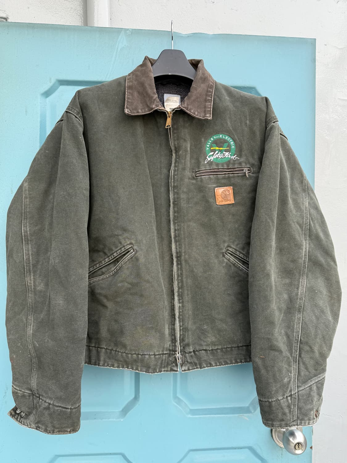 (2XL) 빈티지 칼하트 디트로이트 J97 MOS 모스그린 상품이미지1