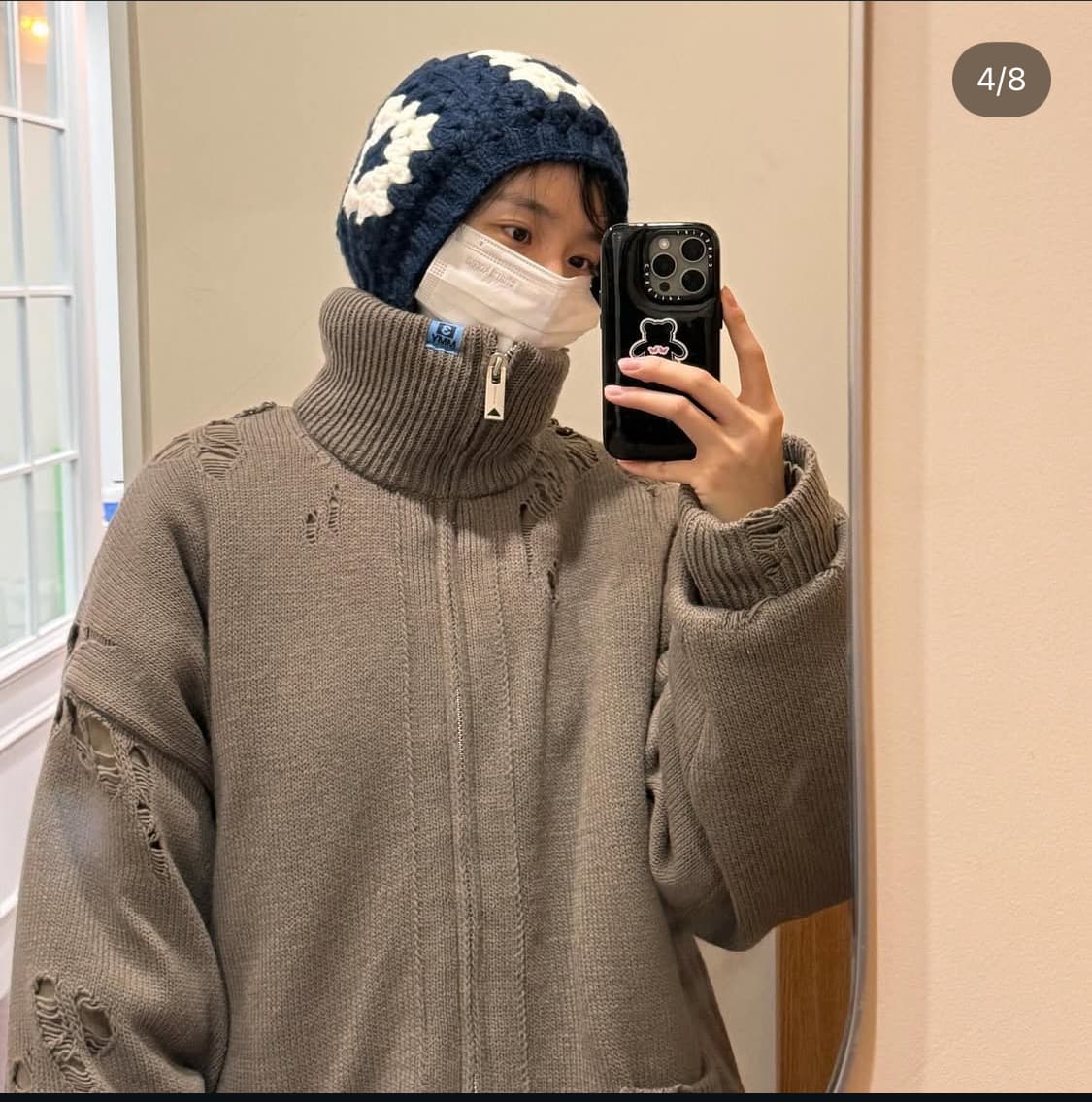 23FW 미하라 야스히로 패디드 니트 집업 상품이미지8