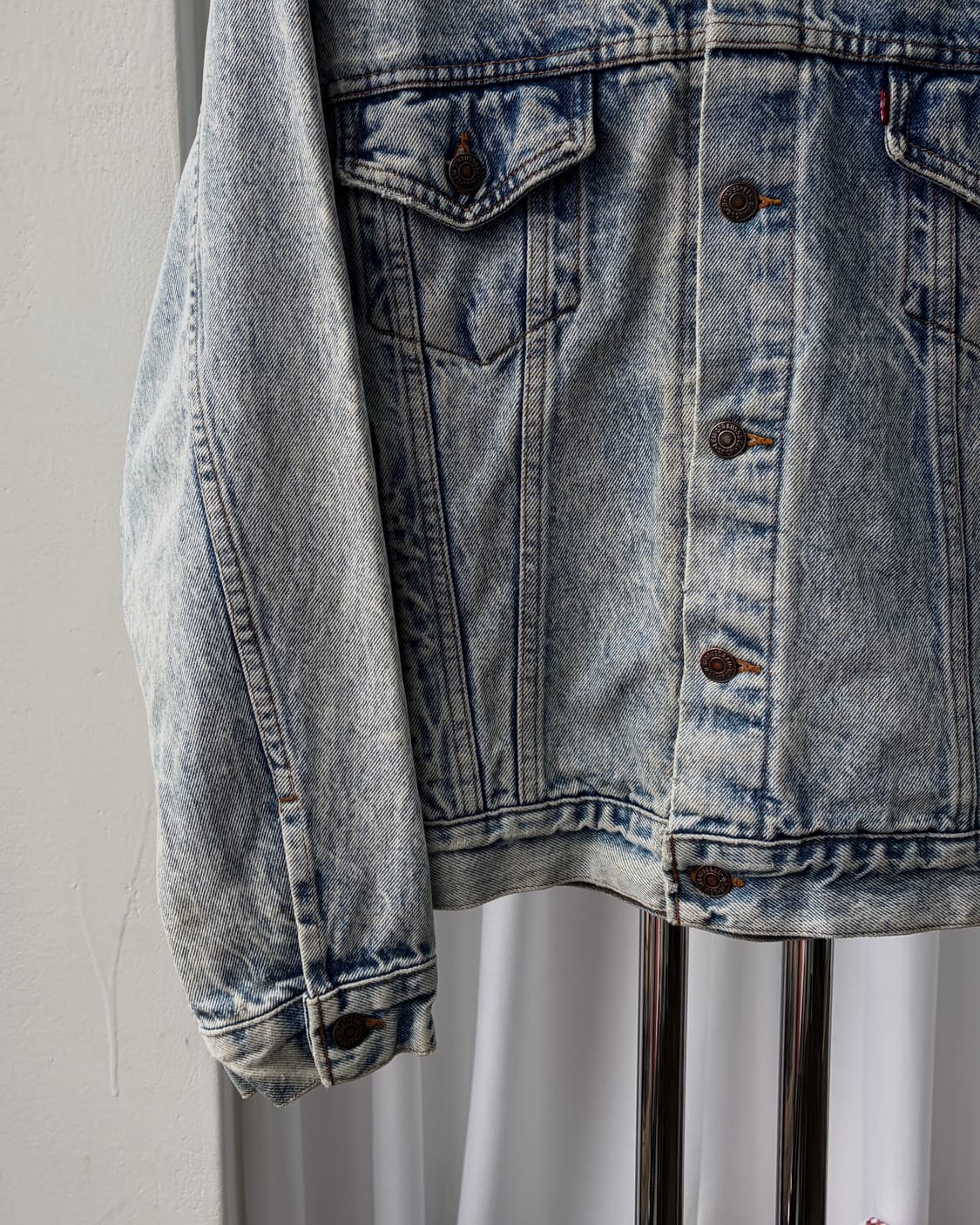 [XL]리바이스 USA 90s 빈티지 워싱 데님 트러커 자켓 상품이미지6