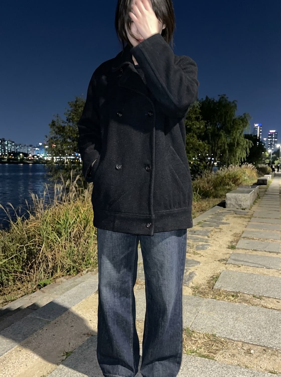 요지 야마모토 울 숏 코트 상품이미지1