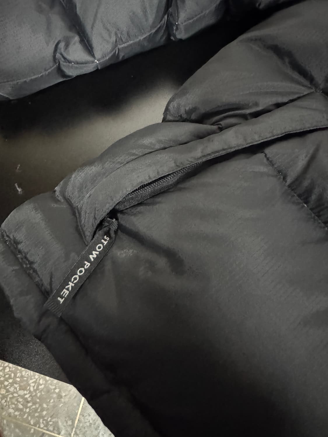 노스페이스 빈티지 눕시 다운 후드 패딩 블랙 L 상품이미지6