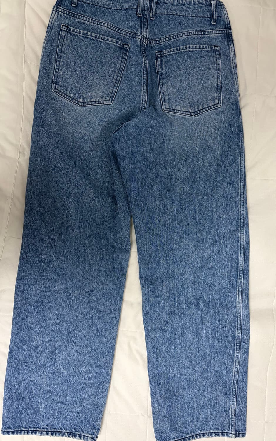 포터리 / 원 워시드 와이드 데님 미드 블루 / 1 판매합니다 상품이미지2