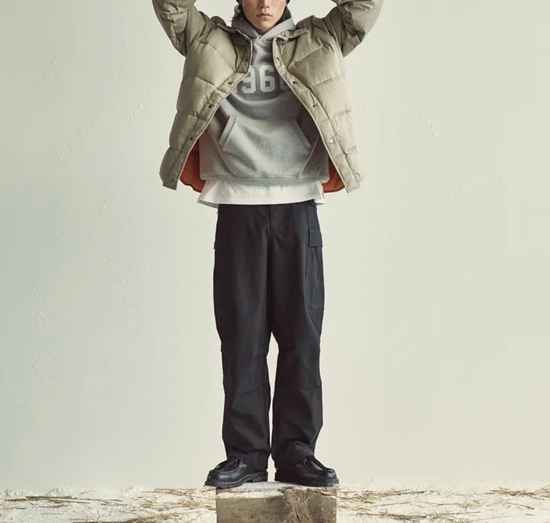 [L] Uniform Bridge 유니폼브릿지 1960 그레이 후드티 상품이미지4