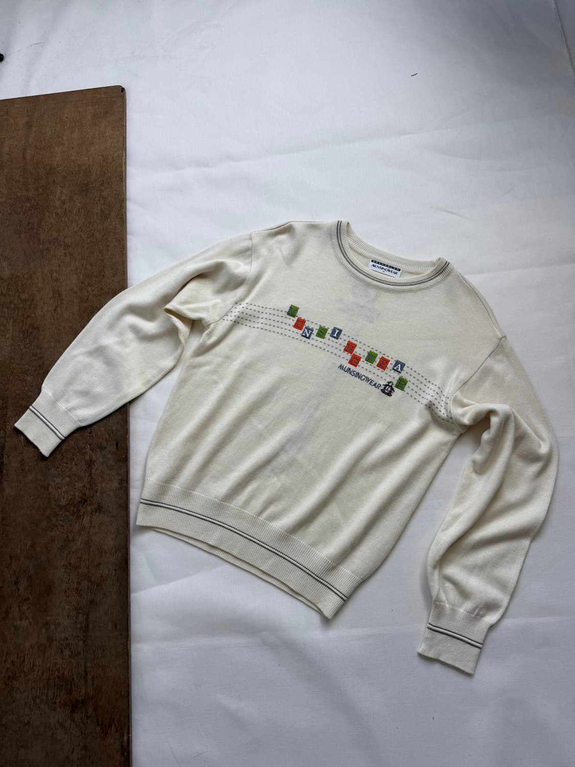 munsingwear 먼싱웨어 자수 니트 상품이미지2