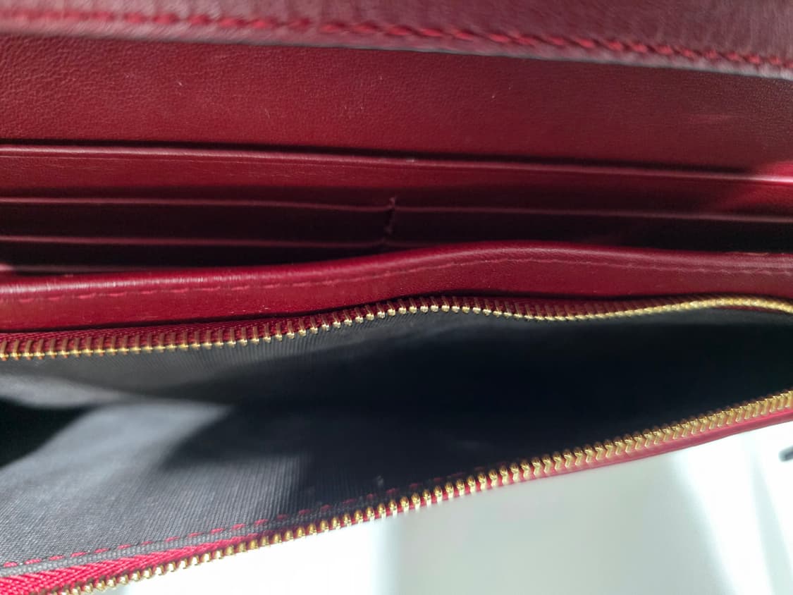 구찌 마이크로 시마 레더 크로스백 클러치 레드
 상품이미지9