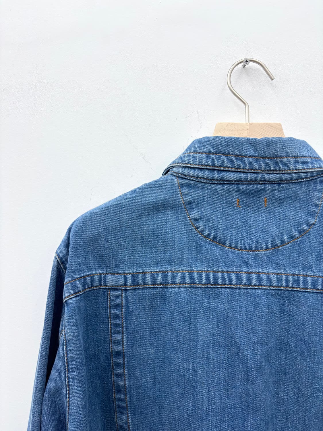 BLUE BLEACHED DENIM JACKET 상품이미지6