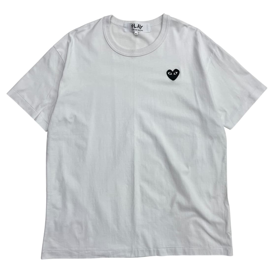 꼼데가르송 블랙 하트와펜 화이트 반팔 XL 상품이미지2