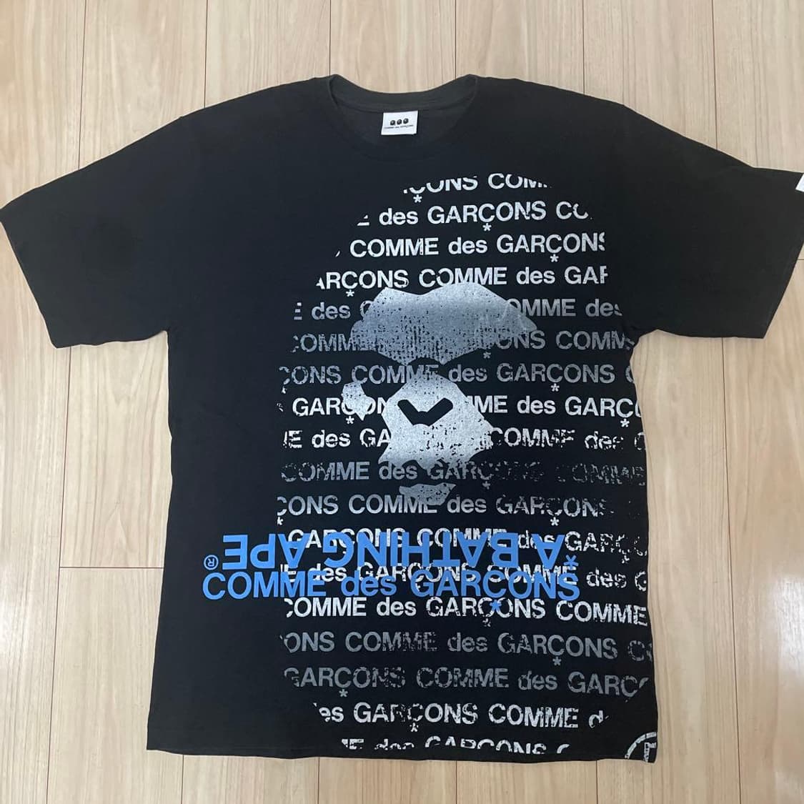 베이프 X 꼼데가르송 오사카 #2 티셔츠 블랙 상품이미지1