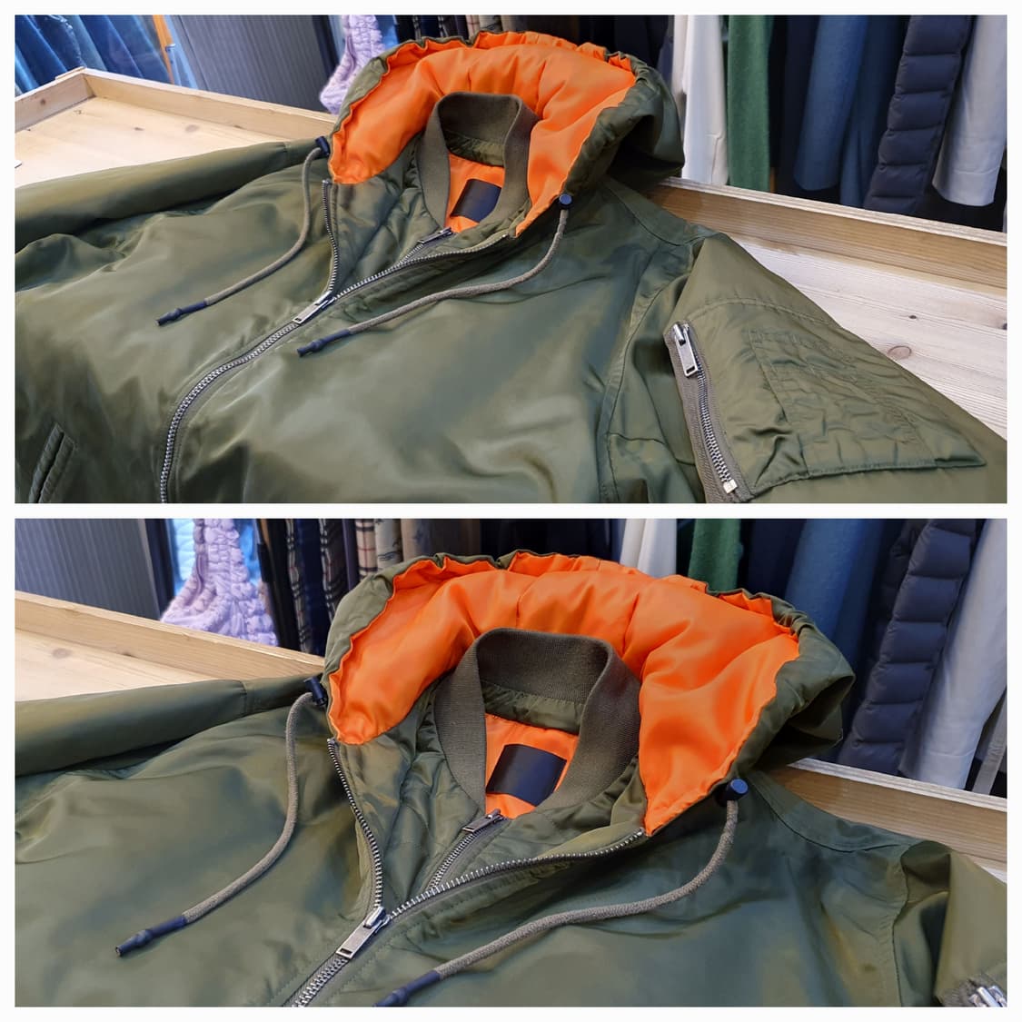 100/105.INDI 패딩 봄버점퍼 상품이미지4