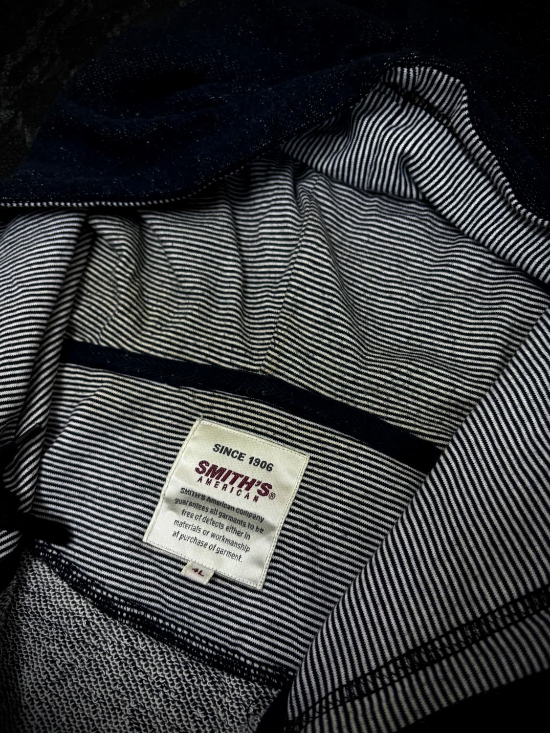“Vintage”Minimal Mood Deep Navy Zip Up 상품이미지5