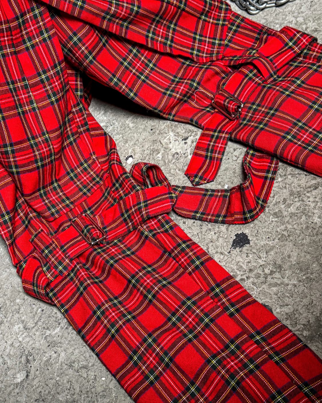 Red Tartan Bondage Pants 상품이미지8