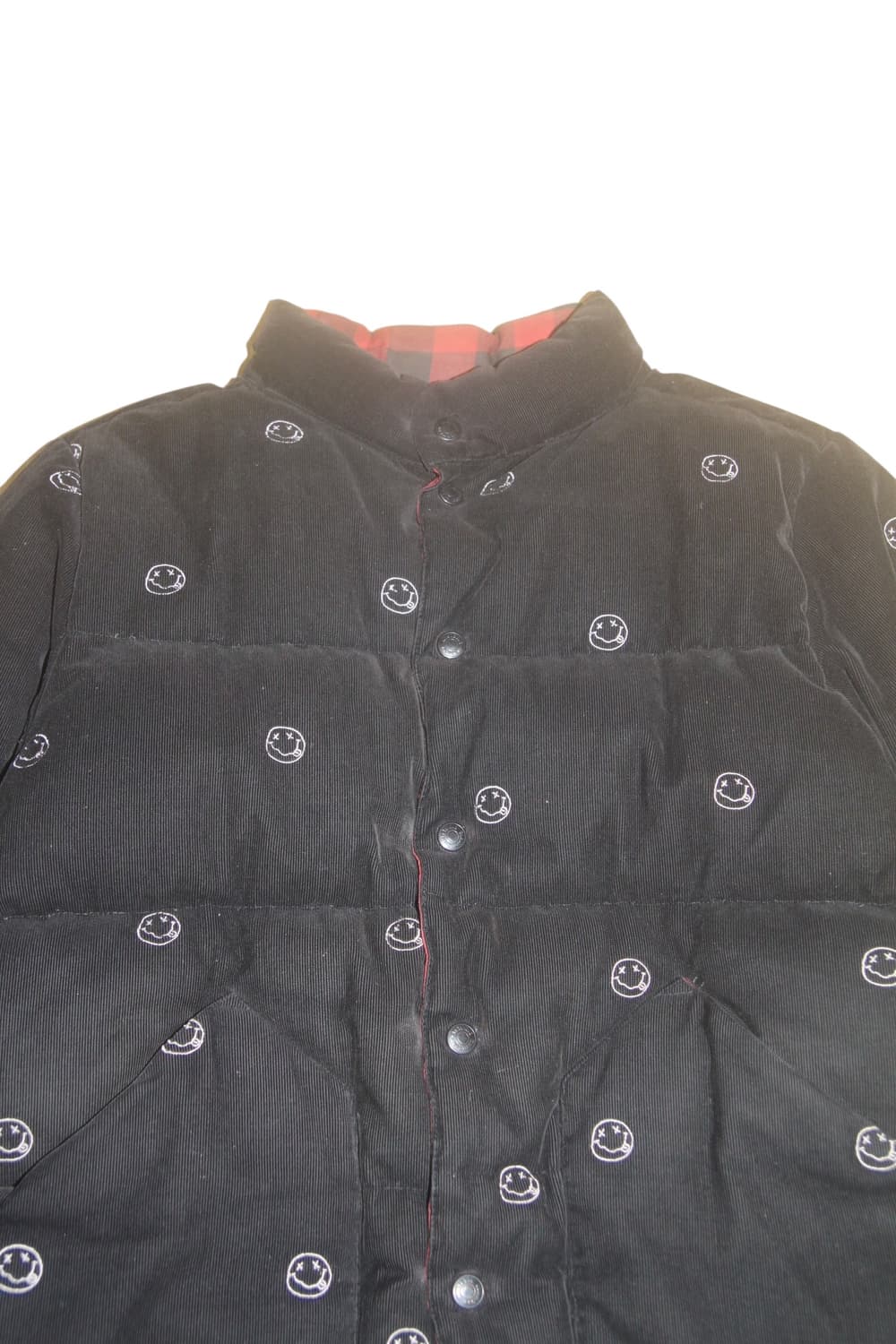 히스테릭글래머 너바나 스마일 코듀로이 다운 패딩 L 상품이미지4