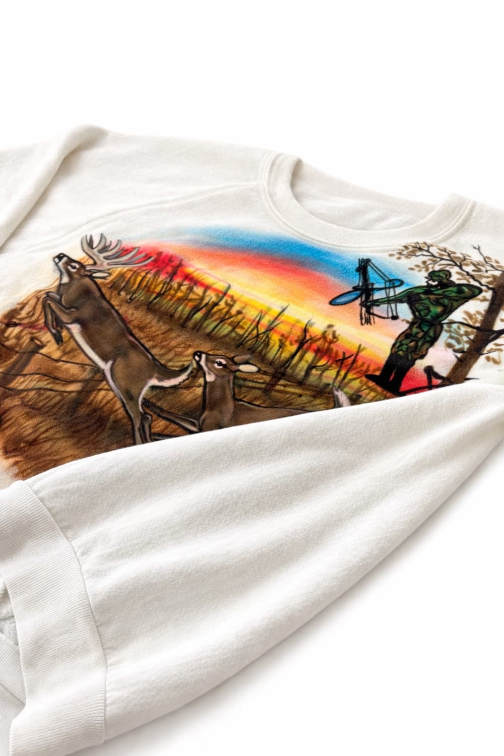 80s Jerzees 에어 브러쉬 스웻셔츠 L 상품이미지5