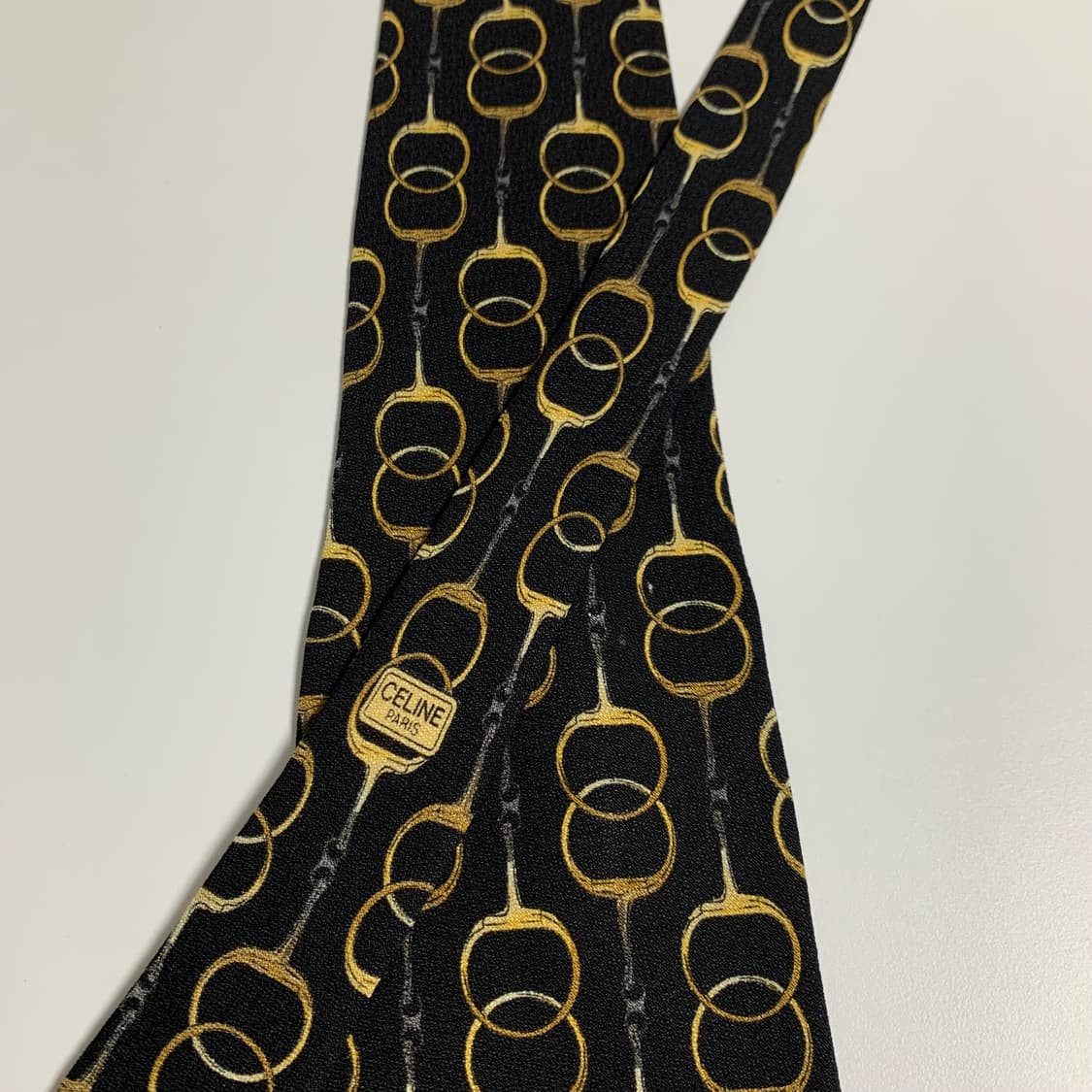 셀린느(CELINE) 명품넥타이 클래식 정장패션 블랙컬러 A등급 상품이미지5