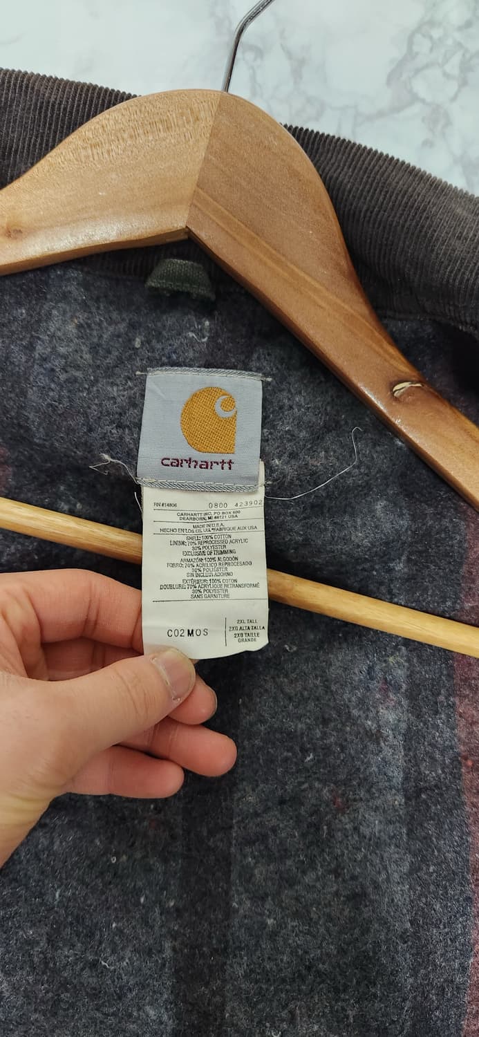 칼하트 C02 MOS 모스그린 4포켓 워크 카라 자켓 상품이미지6