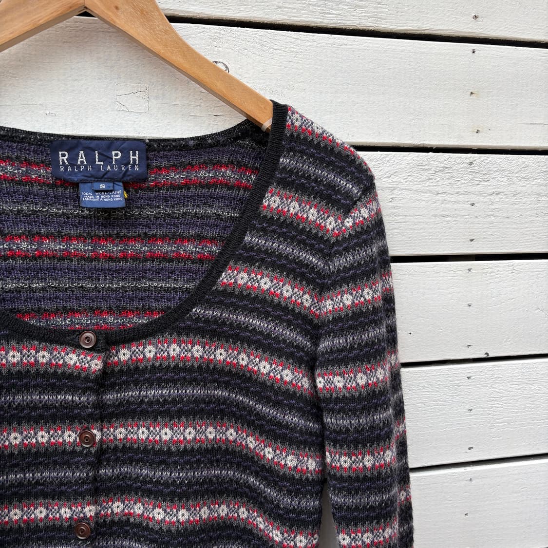 Polo 폴로 페어아일 니트 가디건 상품이미지3